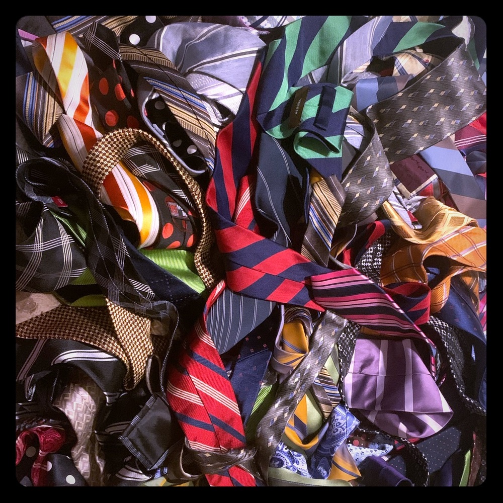 Lot of over 40 neckties